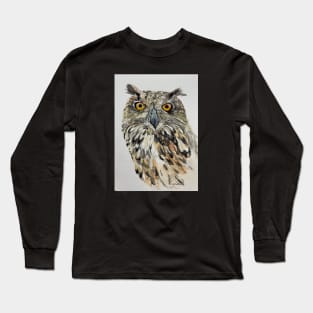 Owl Painting Long Sleeve T-Shirt